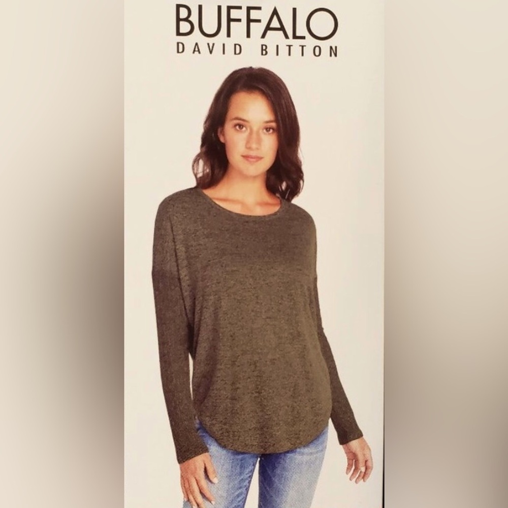 Army green sweater by David Bitton (Buffalo)